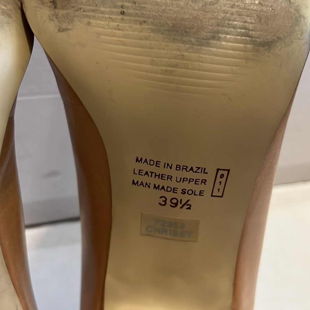 BRONX tan leather heels - Picture 8 of 12